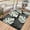 Black beige, variant on Ataucjin Large Outdoor Rug,8*12ft Waterproof Plastic Straw Rug, Modern Tropics Palm Leaves Camping Rug for Patio, Reversible Mat for Outside Patio RV Porch Deck Balcony
