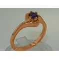 thumbnail image 2 of LBG British Made 9k Rose Gold Natural Amethyst Womens Engagement Ring - 33 size options - Size 7.75, 2 of 5