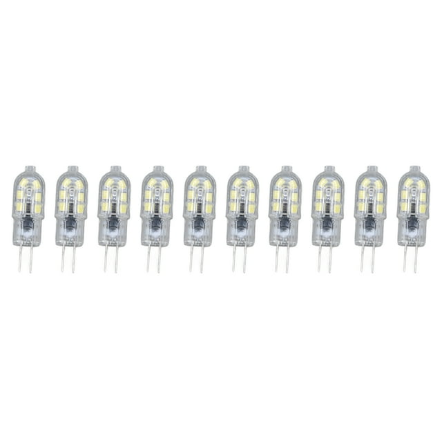 Bombillas, paquete de 10 bombillas LED G4 2835, bombilla transparente, rendimiento lleno de energía Jadeshay A