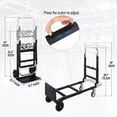 thumbnail image 2 of RedSwing Folding Convertible Hand Truck – 4 Wheels, 2-in-1 Heavy Duty Dolly Cart for Moving Luggage, Garage, and Home, 500 lbs, 2 of 9