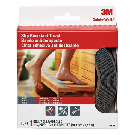 3M Gray Anti-Slip Tape 2" W x 180" L 1 pk