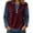 Wine, variant on QATAINLAV Sweaters for Women with Denim Collar and Cuffs Long Sleeve Pullover 2 in 1 Denim Panel Lapel Knit Sweater Polos Shirts Coffee Free Size