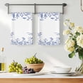 thumbnail image 2 of Blue Spring Floral Kitchen Towels Set of 4, Summer Flowers Botanical Soft Microfiber Dish Towels, Absorbent Quick-Dry Washable Dishcloths for Kitchen Cleaning, Drying Dishes, 18x28 Inches, 2 of 9