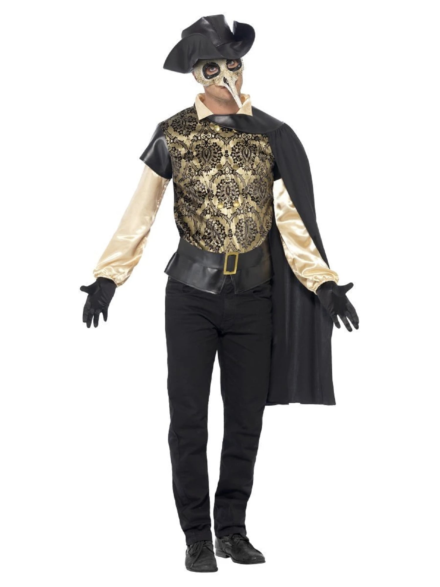 black and gold themed outfit