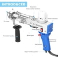 thumbnail image 5 of Aibecy Electric Rug Carpet Tufting Weaving Machine Professional Flocking Device Industrial Embroidery Tool Loop-Pile Knitting Equipment, 5 of 7