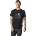 thumbnail image 3 of Adidas Mens Logo Graphic T-Shirt, Black, Medium, 3 of 4