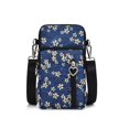 thumbnail image 1 of Factory Direct Crossbody Mobile Phone Bag Vertical Fabric Mini Small Bag Wrist Arm Mobile Phone Bag Three-Layer Coin Wallet, 1 of 7