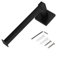 thumbnail image 1 of Estante de pared negro para rollo de papel higiénico, estante de almacenamiento para papel higiénico, 1 of 10