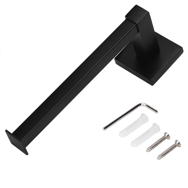 Estante de pared negro para rollo de papel higiénico, estante de almacenamiento para papel higiénico