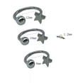 thumbnail image 4 of K-KED 1pc Titanium Steel Lip Labret Ring Star Shape Cartilage Hoop Ring Body Jewelry-Star-1.2*10mm, 4 of 6