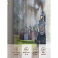 thumbnail image 6 of Steam Train Sheer Curtains 2 Panels Set Hose Green Tree Nature Landscape Countryside Sheer Window Curtains Light Filtering Rod Pocket Voile Drapes for Bedroom Living Room 52"X96", 6 of 8