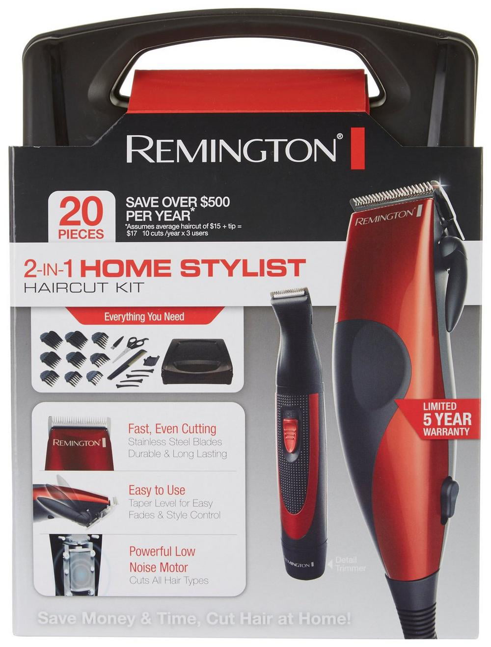 remington 2 in 1 home stylist haircut kit