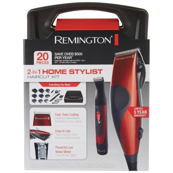 Remington 2-In-1 Home Stylist Haircut Kit - 20 Pieces