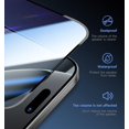 thumbnail image 4 of Compatible with iPhone 15 Pro Screen Protector [6.1 inch] - Easy Installation with Auto Dust Removal, [9H Hardness] [Military-Grade Shatter Resistance] Tempered Glass, Crystal Clear HD Display, 4 of 5