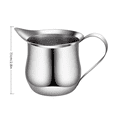 thumbnail image 5 of LKXOTTK Stainless Steel Milk Pitcher, Small Creamer Cup with Spout, Handle Coffee Creamer Pot for Latte Art, Serving Milk, Syrup & Sauce, 5 of 9