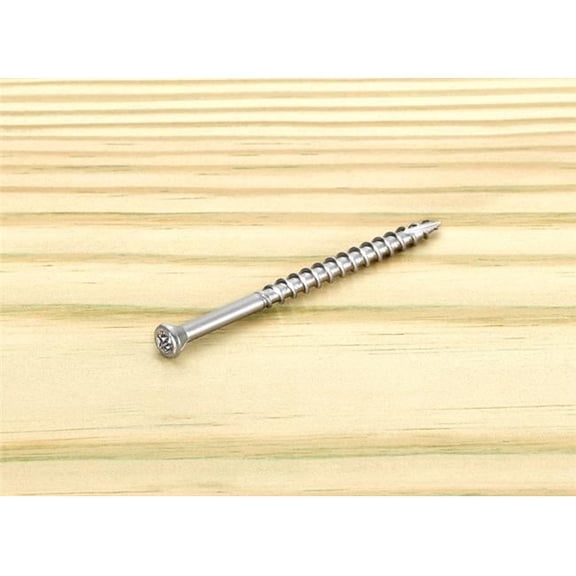 Starborn 5001469 No.7 x 2.25 in. Star Trim Head Stainless Steel Deck Screws, Pack of 3000