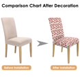 thumbnail image 6 of Classic Strawberry Dining Chair Covers Set of 4 Lovely Red Berry Print Washable Polyester Stretch Slipcovers Removable Protector for Modern Kitchen Decor, 6 of 6