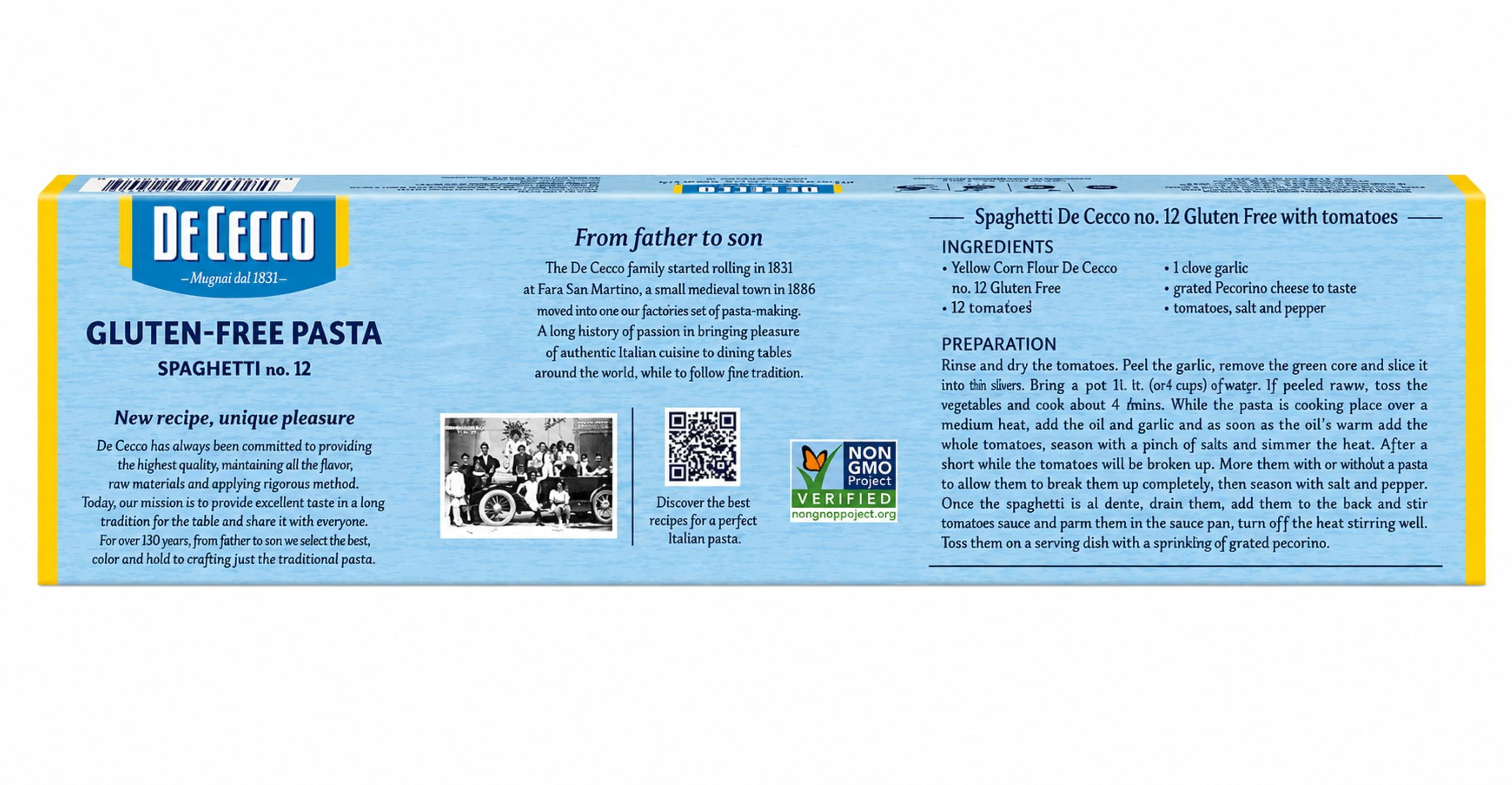 De Cecco Gluten-Free Spaghetti, 12 oz - Walmart.com