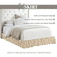 thumbnail image 5 of Elegant Comfort Leila Collection Multi-Ruffle Bed Skirt, 1500 Thread Count Egyptian Quality, Easy Fit Dust Ruffle, 15 inch Drop, Wrinkle and Stain Resistant, MultiRuffle, Cal King, Linen Beige, 5 of 7