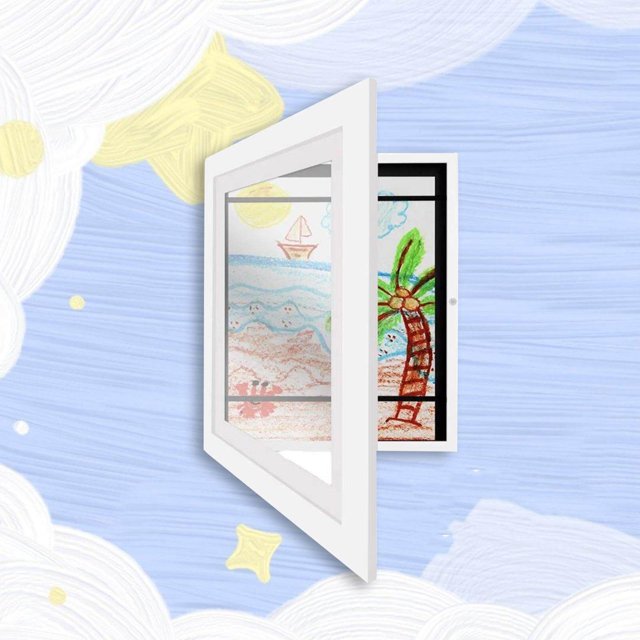 VONKY Kids Art Frame Photo Frame Interchangeable Kids Artwork Frame for Postcards