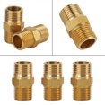 thumbnail image 1 of Raccord Fileté Externe Raccord Fileté Hexagonal en Laiton Raccorder Divers Tuyaux Adaptateur Rapide 1/8 BSP à 1/8 BSP 20Pcs, Raccords de Tuyauterie, 1 of 7