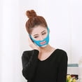 thumbnail image 2 of MERIGLARE Double Chin Thin Cheek Lift Up Slim Belt Strap Shaper Band Blue, 2 of 9