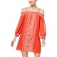 thumbnail image 1 of Vestido recto Trixxi con hombros descubiertos para mujer, naranja, mediano, estilo Cambio, 1 of 1
