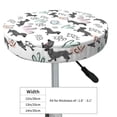 thumbnail image 2 of Goofa Dachshund Dog Puppy Printed Stool Covers Round, Waterproof Round Bar Stool Covers Anti-Slip Round Bar Stool Seat Cover with Elastic Bands Durable -14 inch, 2 of 7