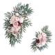 thumbnail image 1 of 2x Flores de arco de boda Flor de rosa artificial Swag Decoración del hogar Flores de seda rústicas Arco de boda Corona de rosas para ventana de silla, 1 of 9
