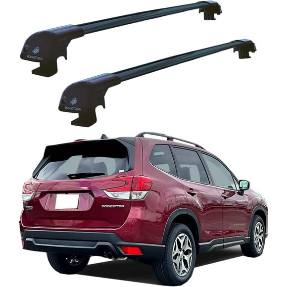 ROKIOTOEX  Cobra Roof Rack Crossbars for  2019-2025 ForesterBlack Crossbars