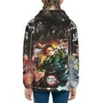 thumbnail image 4 of Demon Slayer Kids Pullover Hoodies 3d Print Hooded Sweatshirt With Packet For Boys Girls, 4 of 8