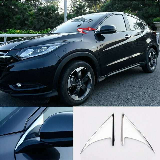 Pour Honda HR-V Velours 2016 - 2022 Extérieur Chromé Triangle avant 2 Pcs
