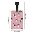 thumbnail image 4 of Luggage Tags for Suitcases, Beagle Dog happy birthday Leather Bag Luggage Tags ID Label Tags Privacy Protection Travel Bag Labels, 4 of 6