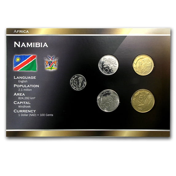 1993-2009 Namibia 5 Cents-5 Dollars Coin Set Unc