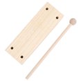 thumbnail image 4 of Bloque de percusión musical, bloque de percusión de madera con instrumento de ritmo Instrumento de madera con martillo Rendimiento confiable, 4 of 12