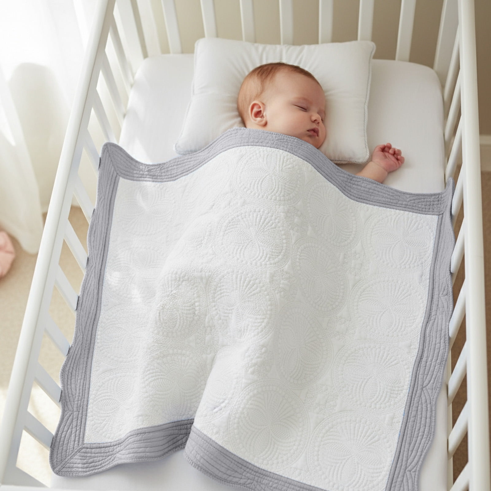 Cotton Quilted Blanket, Baby Swaddle Wrap, Air Conditioning Cover, Multi purpose Throw, Soft Nap Blanket, Home Travel毯子
