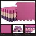 thumbnail image 4 of Stalwart 12" x 12" Pink Foam Interlocking Floor Mats, 20 Pack, 4 of 24