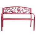 thumbnail image 2 of Patio Premier Perched Birds Metal Park Bench - Red …, 2 of 2