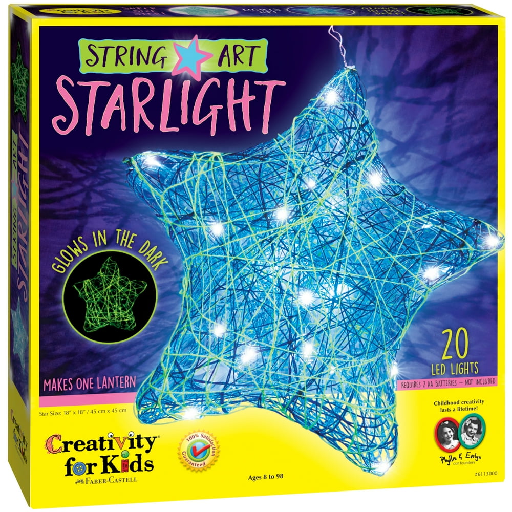 Creativity for Kids LED LightUp String Art Starlight Child Craft Kit