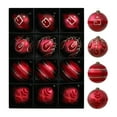 thumbnail image 2 of RBCKVXZ 12 Pcs Christmas Ornaments Balls 3.14 inch Glitter Hanging Christmas Tree Ornaments Set for Christmas Decorations Hand Painted Shatterproof Christmas Baubles for Xmas Holiday Party Decor, 2 of 8