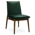 thumbnail image 2 of Mid-century Modern Dark Velvet Dining Chair Of 2 - Solid Wood, Comfort Padding Seat Style, Foam, 2 of 3