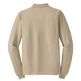 thumbnail image 6 of Port Authority K500LS Mens Long Sleeve Silk Touch Polo T-Shirt, Stone - 6XL, 6 of 6
