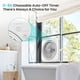 thumbnail image 4 of Ventilador de mesa AMACOOL de 12 pulgadas, 3 velocidades, 8 horas, temporizador, giro 270°, blanco, 4 of 7