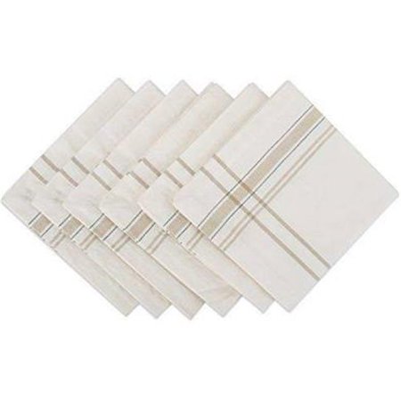 

White Chambray French Stripe Napkin Set of 6