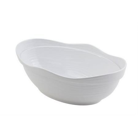 

Bon Chef 53201WHITE 18 x 11 x 6 in. Euro Round 11 quart Bowl White
