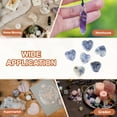 thumbnail image 6 of Heart Crystals Stone, Natural Crystal Polished Love Gemstone Rose Quartz Pocket Bulk Set Gifts Blue, 6 of 6