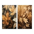thumbnail image 2 of Designart "Earthy Foliage Balance IV" Floral Wall Art Set Of 2 - Brown Floral Gallery Set For Office Decor, 2 of 6