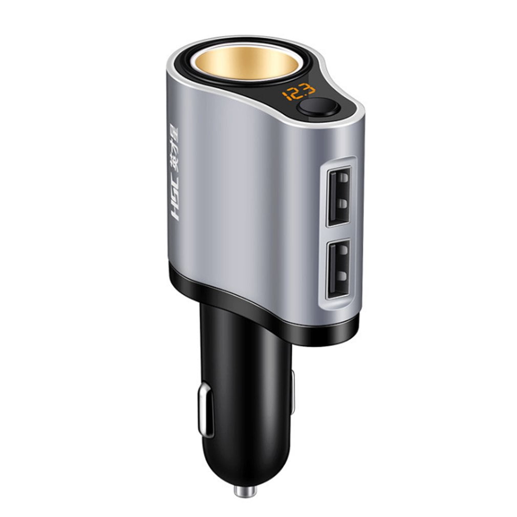 HSC119A Mini Car Charger 12V24V Power Adapter 100W 3.1A Dual USB Car