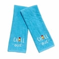thumbnail image 2 of Serafina Home Luxury Soft and Absorbent Embroidered Guest Hand Towels: (Chill Out), 2 of 4