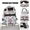 thumbnail image 3 of FORMRS Mini Backpack Purse for Women Travel Daypack Casual Shoulder Bag, Navy Blossom Mosaic, 3 of 7